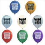 9MET Metallic 9 Latex Balloons with custom imprint